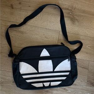 Adidas Originals Men's Navy and White Messenger Bag